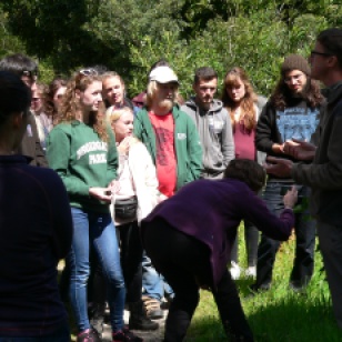 Teaching students botany in Portugal, April 2016